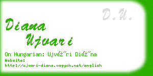 diana ujvari business card